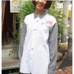 Frapbois x Coca Cola oversized button up shirt